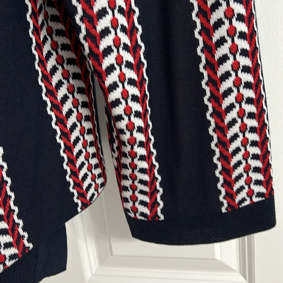 Ming Wang  Navy and Red Striped Women's blazer - Picture 10 of 11